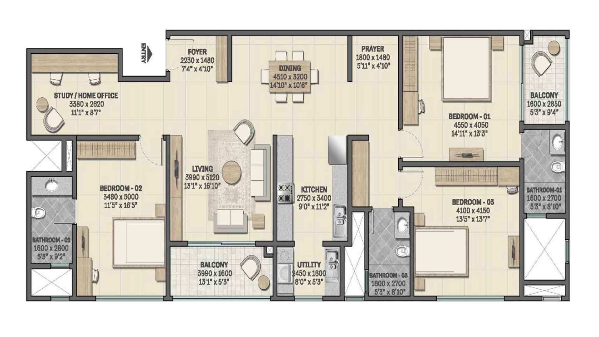 sobha-insignia-3.5-bhk-floor-plan