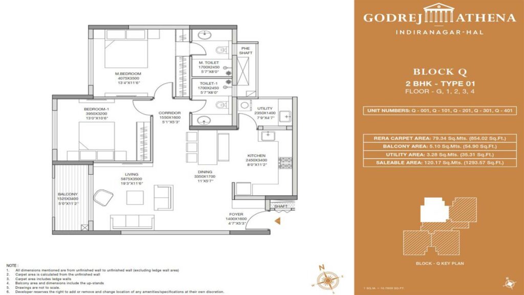 godrej-athena-2-bedroom-plan