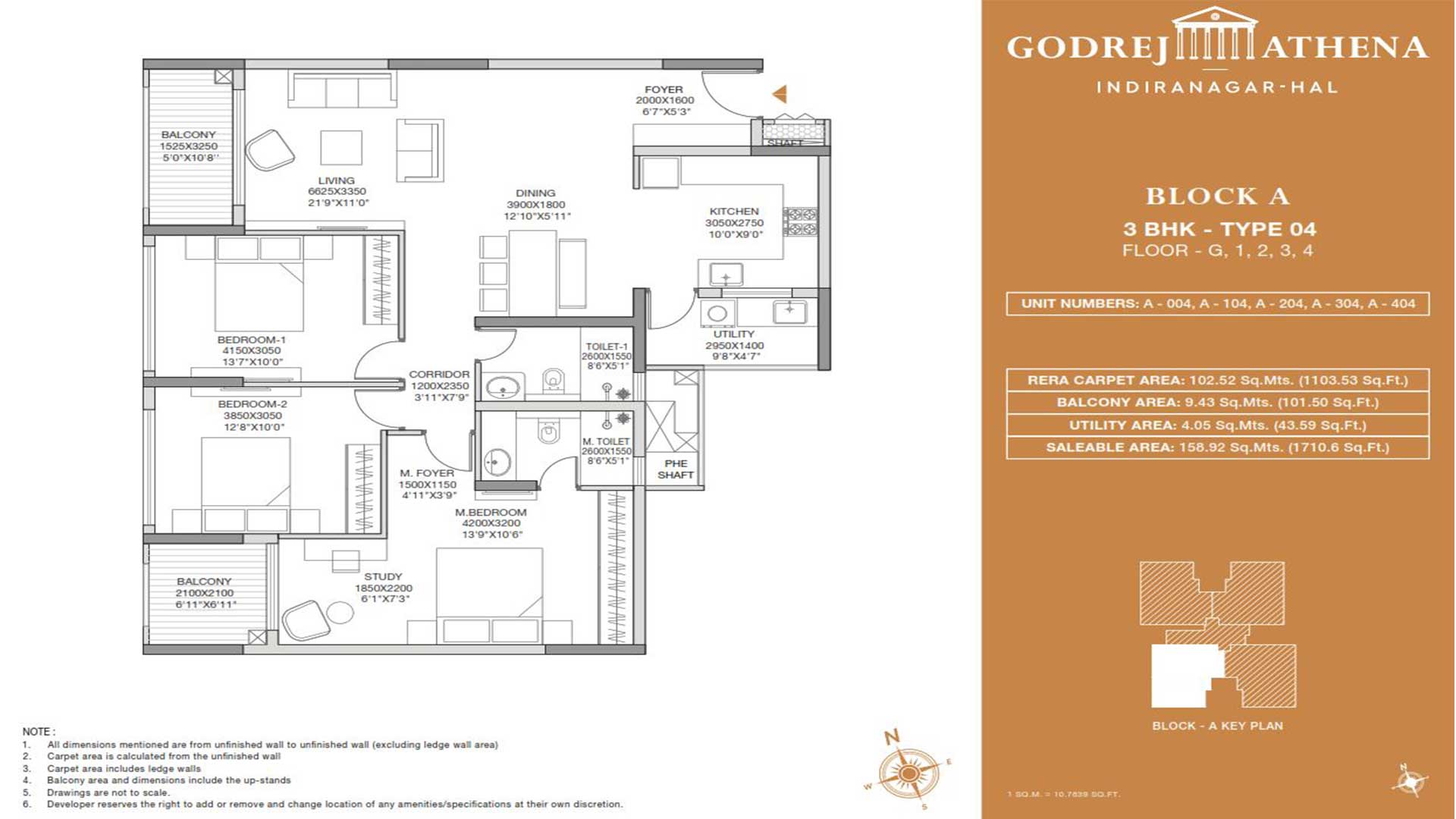 godrej-athena-3-bedroom-plan