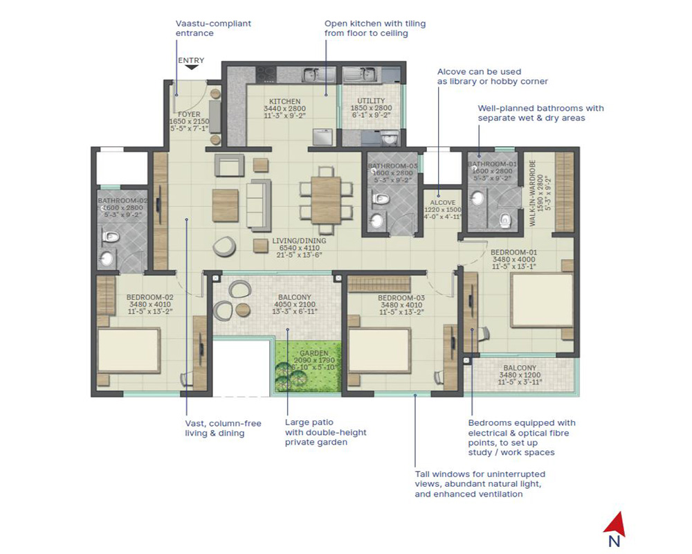 sobha-neopolis-3-bedroom-floor-plan