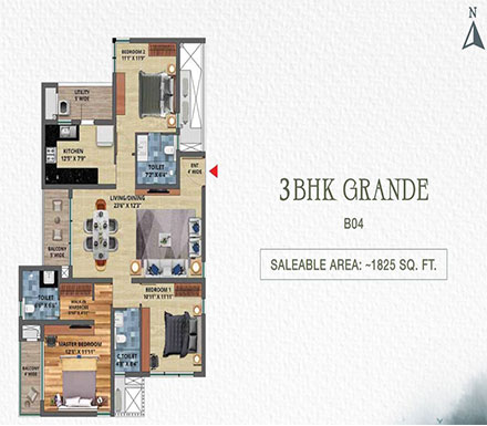 tvs-isle-of-trees-3-br-440-385-Floor-Plan