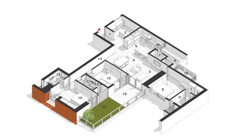 Total Environment Sarjapur Road I40 — 4 BHK Lake-Facing 4,980 sq.ft floor plan