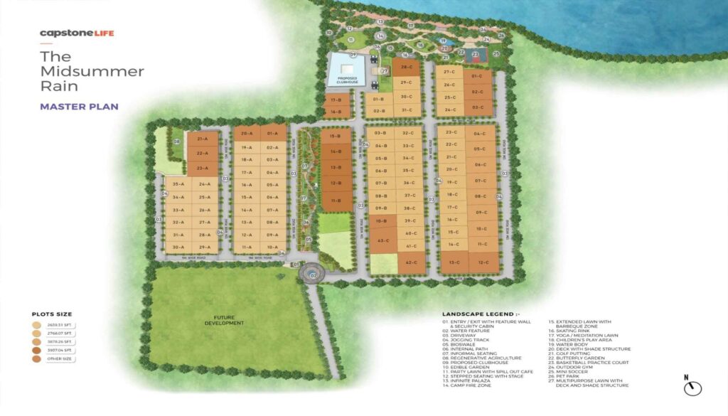 Mid Summer Rain Layout Plan floor plan