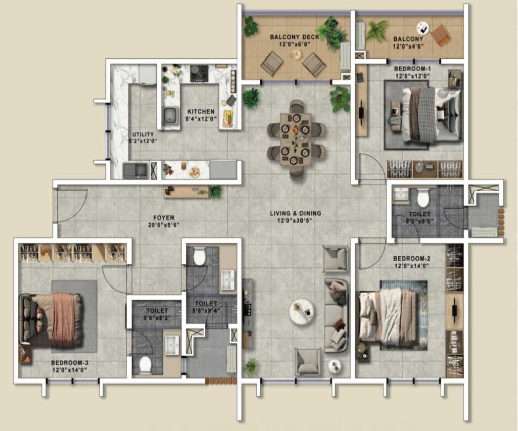Rainbow Uno Site Layout floor plan