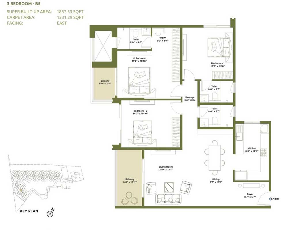 Embassy Green Shores Master Plan floor plan