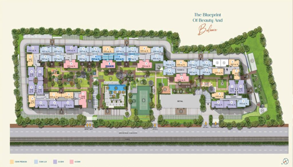 Godrej Aveline Master Plan floor plan